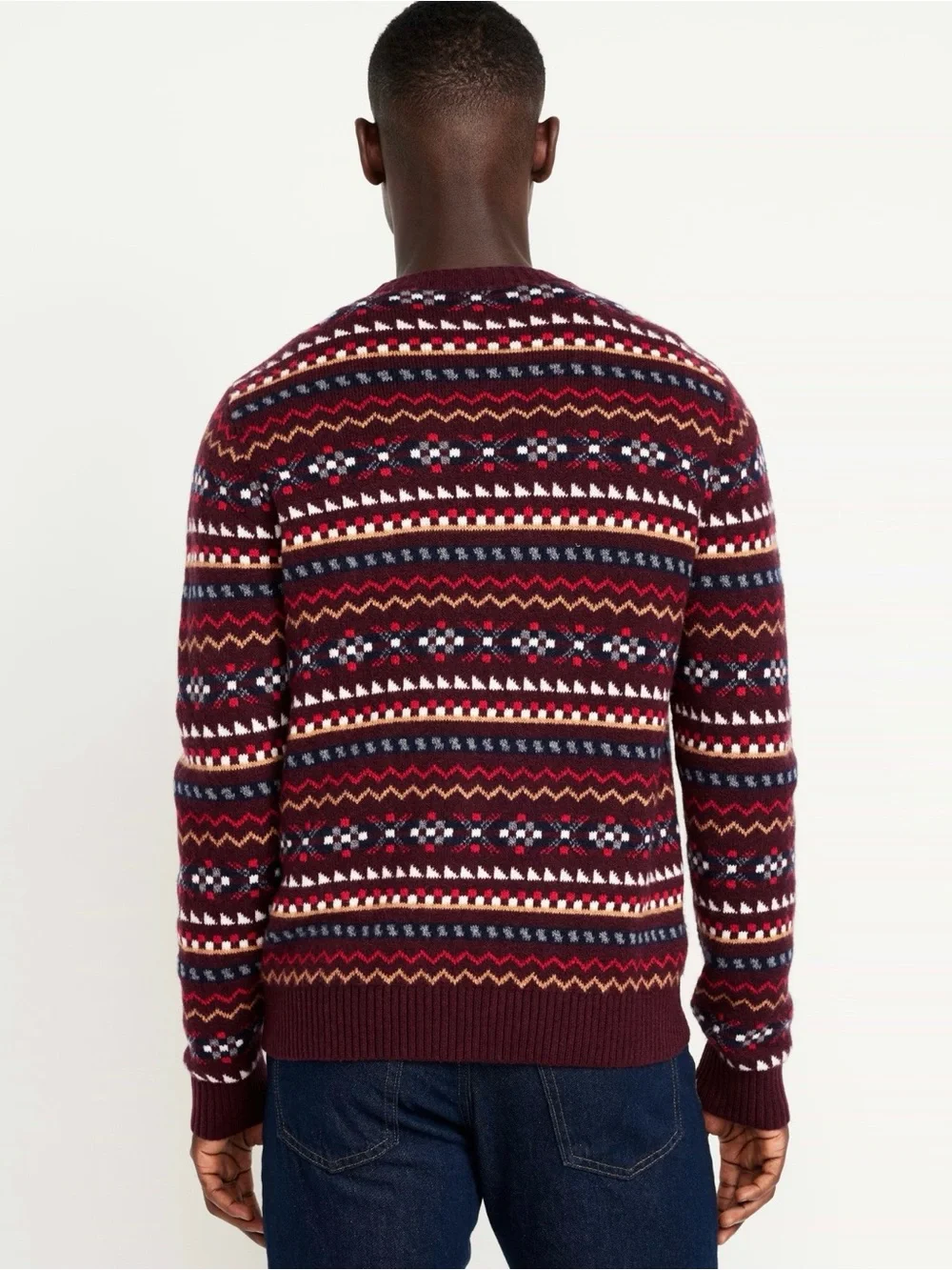 NWT old navy gender neutral multi color Crew-Neck Sweater men’s l, women’s xl